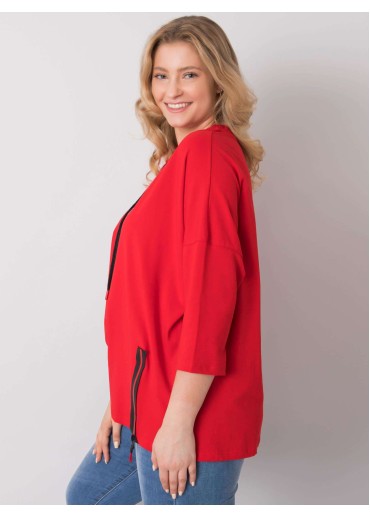 Červené tričko s potlačou