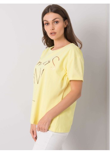 Žlté bavlnené tričko