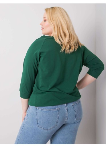 Zelené tričko s 3/4 rukávom