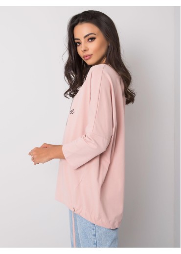 Tmavopúdrovo ružové tričko s potlačou