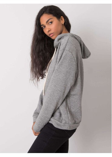 Sivá mikina s kapucňou