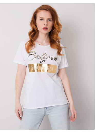 Biele bavlnené tričko