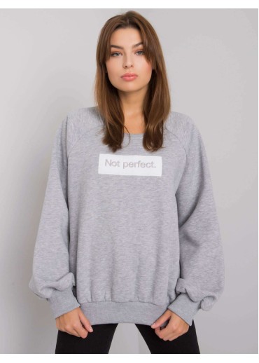 Sivá pohodlná mikina