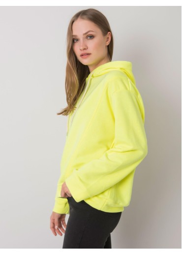 Žltá mikina s kapucňou