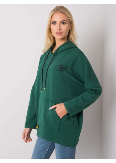 Zelená mikina s kapucňou