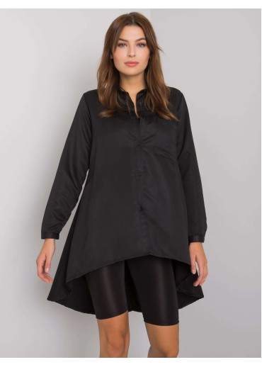 Čierna predĺžená košeľa