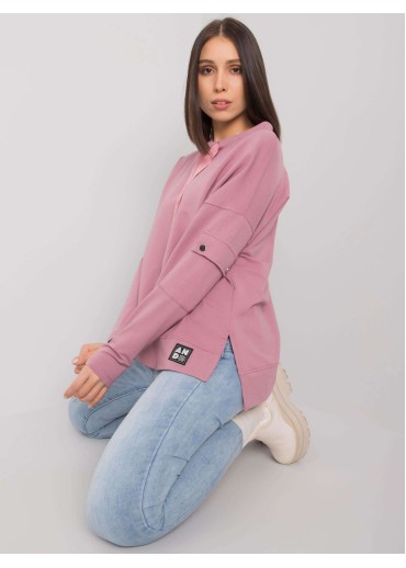 Tmavopúdrovo ružová mikina