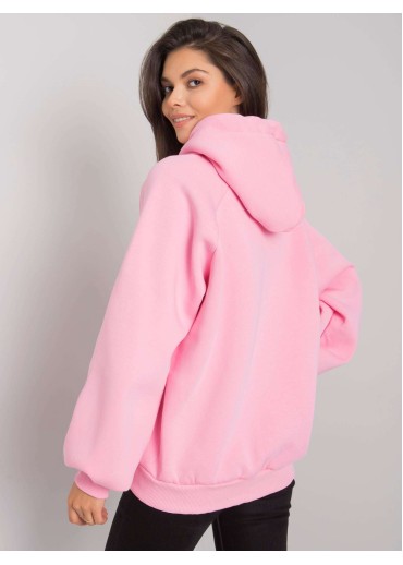 Ružová mikina s kapucňou