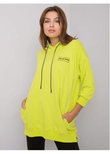 Khaki zelená bavlnená mikina