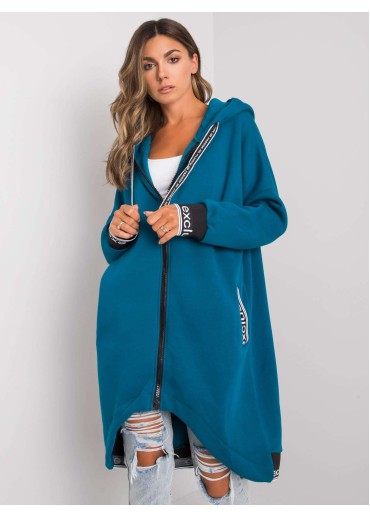 Tmavomodrá asymetrická mikina