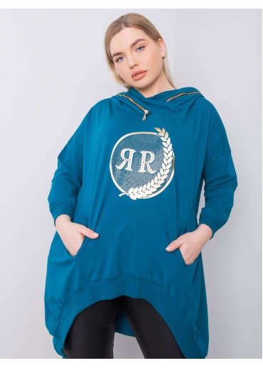 Zelená mikina s kapucňou