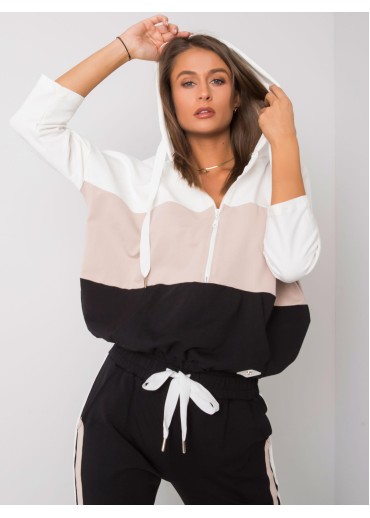 Béžovo hnedá tepláková súprava