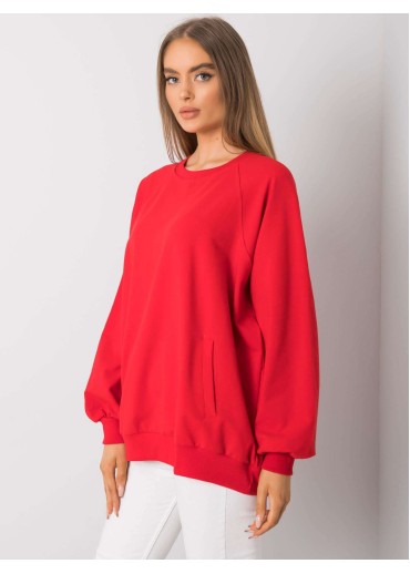 Červená basic mikina