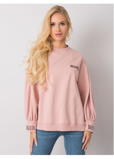 Tmavopúdrovo ružové bavlnené tričko