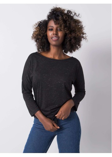 Čierne tričko s 3/4 rukávom