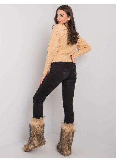 Béžovo hnedý sveter