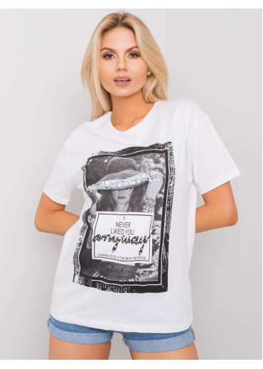 Biele bavlnené tričko