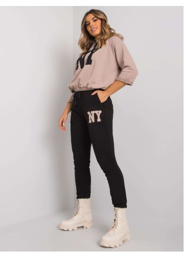 Béžovo hnedá tepláková súprava