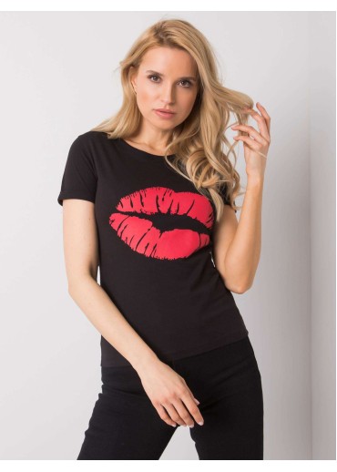 Čierne bavlnené tričko