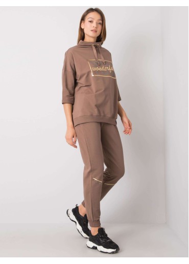 Hnedá tepláková súprava