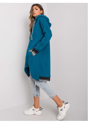 Tmavomodrá asymetrická mikina