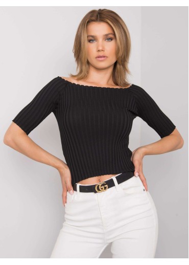 Čierne crop top tričko