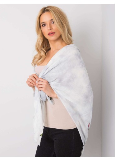 Sivá šatka s výšivkami