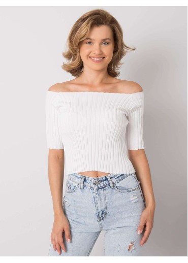 Biele crop top tričko