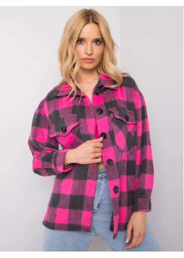 Ružová károvaná košeľa