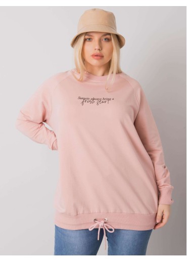 Tmavopúdrovo ružová one size basic mikina