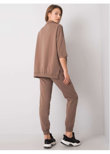 Hnedá tepláková súprava