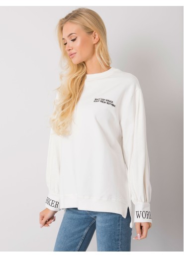 Smotanovo biele bavlnené tričko