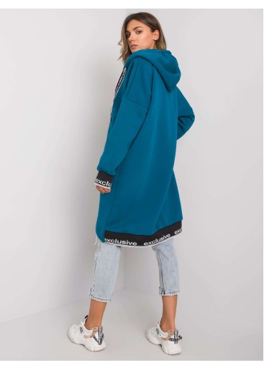 Tmavomodrá asymetrická mikina