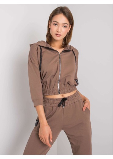 Hnedá tepláková súprava