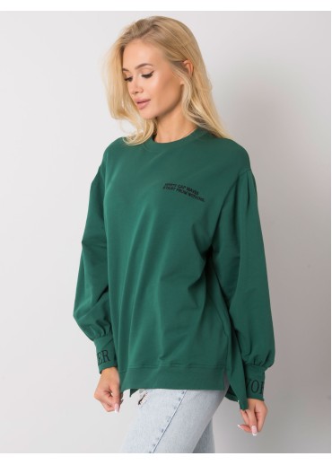 Tmavozelené bavlnené tričko