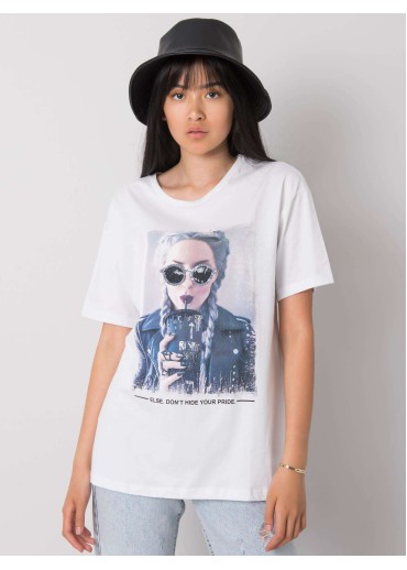 Biele bavlnené tričko