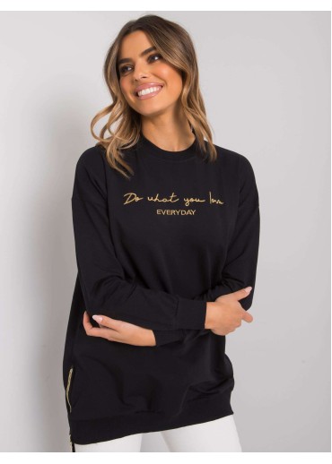 Čierna bavlnená tunika