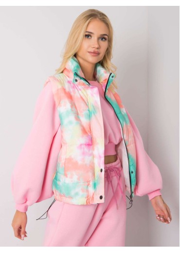 Zelená batikovaná vesta