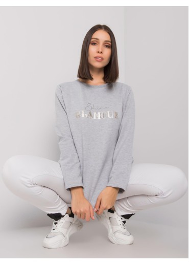 Sivá tunika s potlačou