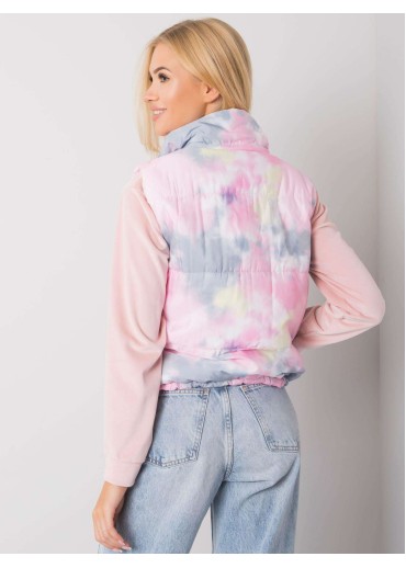 Žltá batikovaná vesta