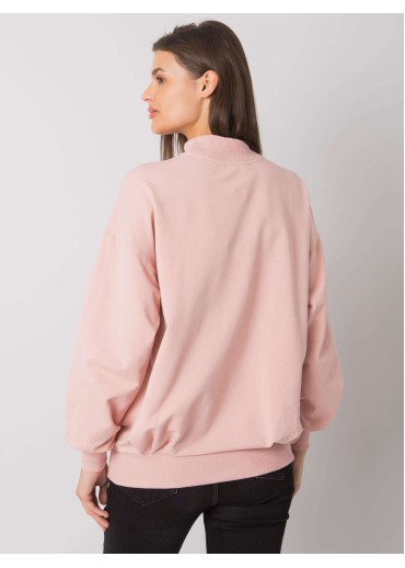 Tmavopúdrovo ružová mikina