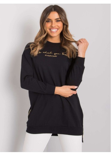 Čierna bavlnená tunika