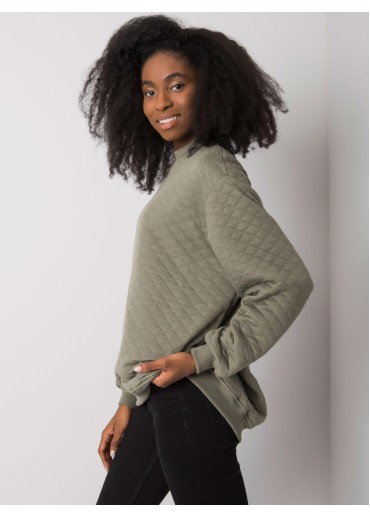 Khaki zelená dámska mikina