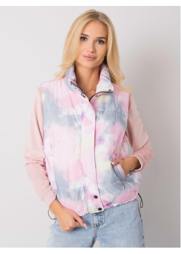 Žltá batikovaná vesta