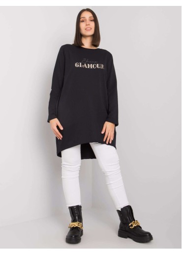 Čierna tunika s potlačou