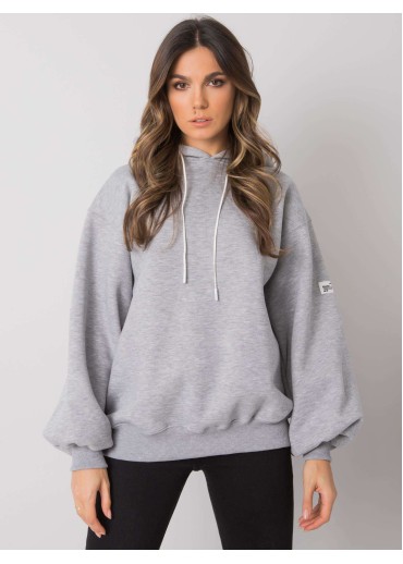 Sivá mikina s kapucňou