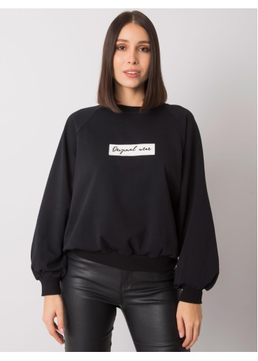 Čierna basic mikina