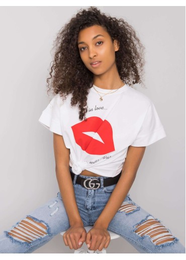 Biele basic tričko s potlačou