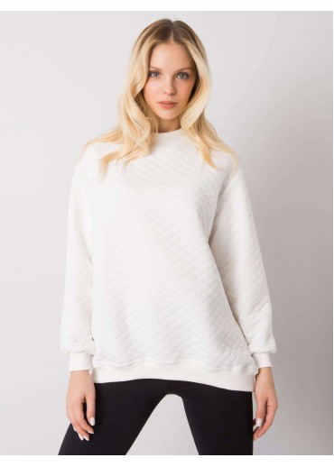 Smotanovo biela dámska mikina