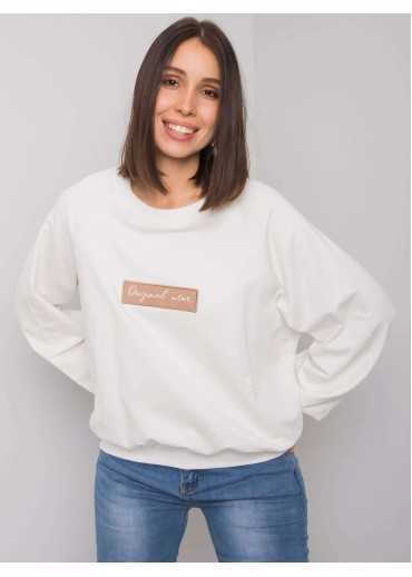 Smotanovo biela basic mikina